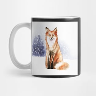 Fox in the White Snow Mug